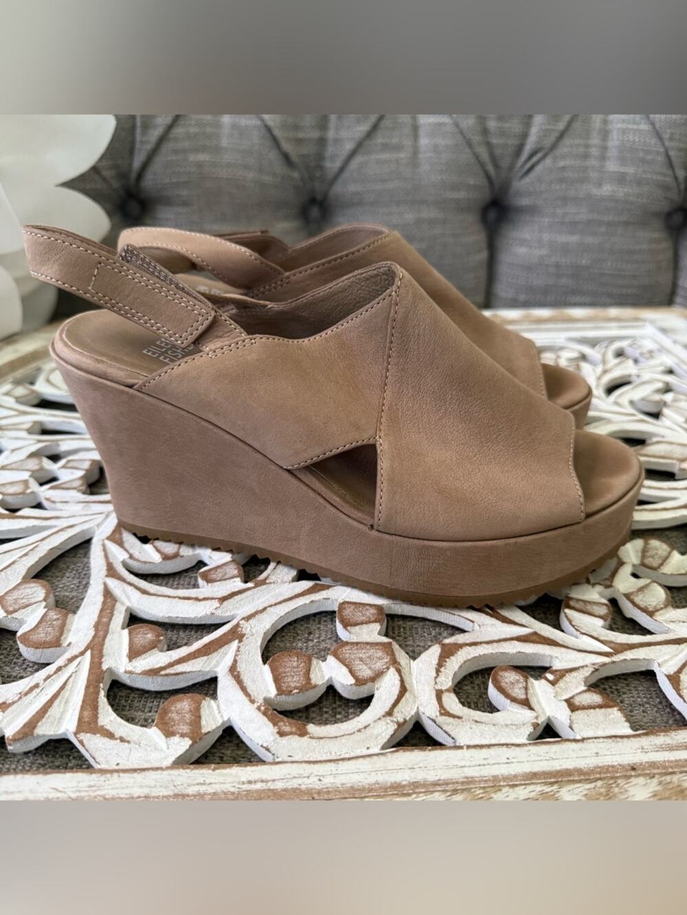 Eileen Fisher Platform Sandals Shoes Women’s 7.5